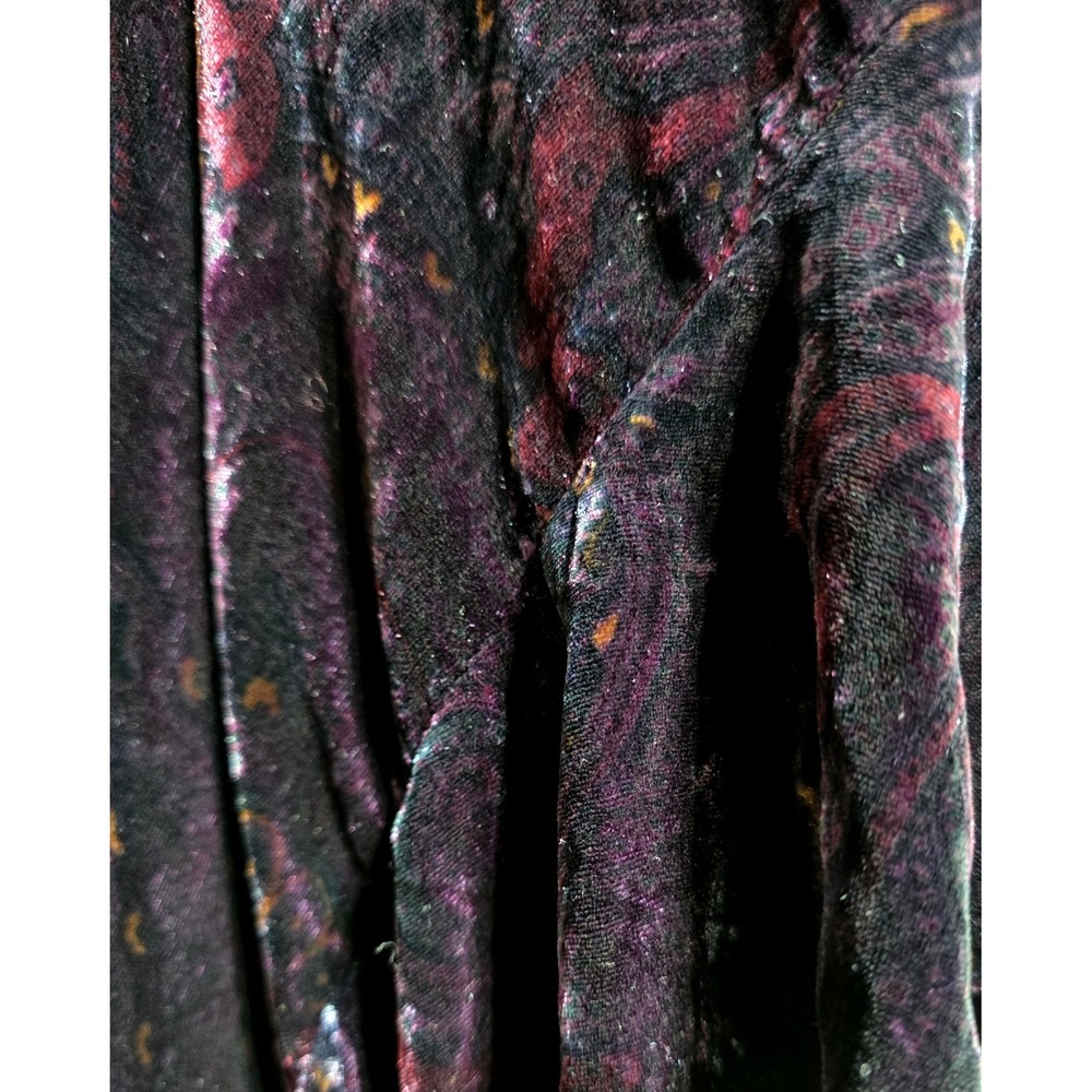 Lauren Ralph Lauren Velvet Midi Skirt Womens 8 Purple Silk No Forsale - Picture 10 of 10